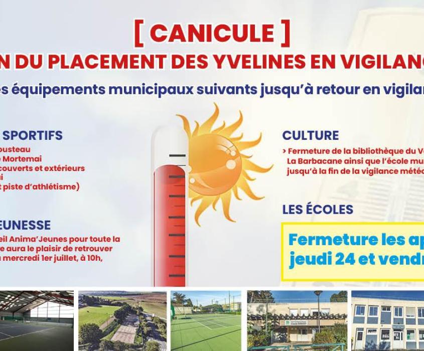 Canicule fermeture équipements municipaux