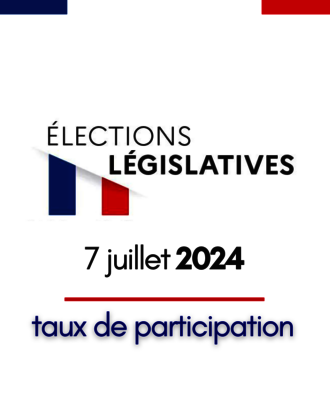 Élections législatives 2024 - 2d tour - taux de participation