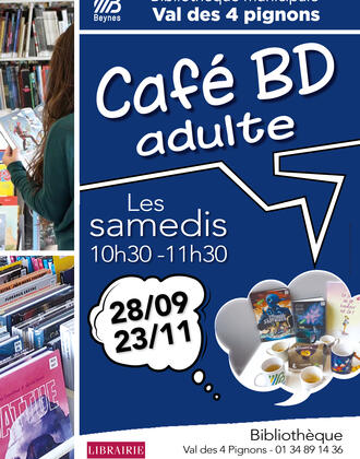 affiche Café BD bibliothèque