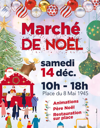 Affiche marché de noël 2024