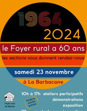 AFFICHE 60 ANS FOYER RURAL