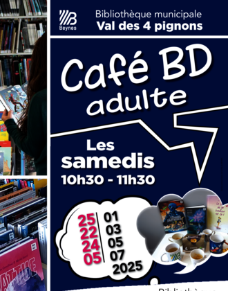 affiche Café BD bibliothèque 2025