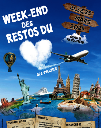 Affiche week-end restos du coeur mars 2025