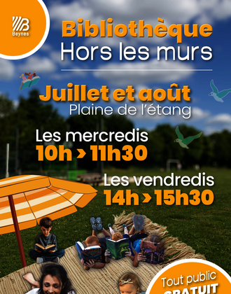 affiche bibliothèque hors les murs 2025