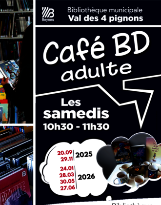 affiche Café BD bibliothèque 2025_26