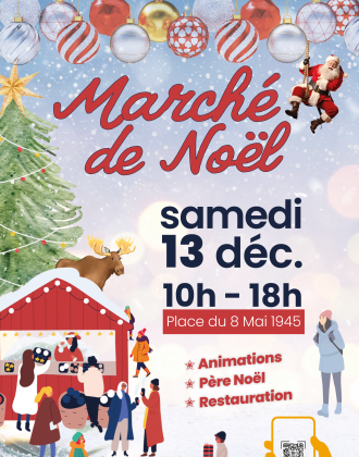 Affiche marché de noël 2025