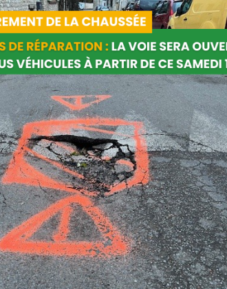 affaissement chaussée maladrerie 2025 - réparation