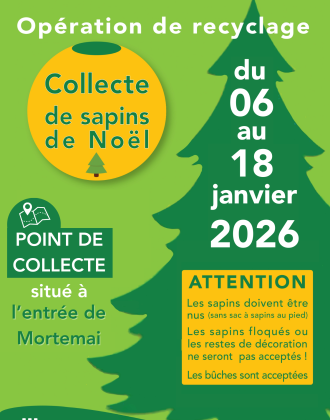 collecte sapins 2026