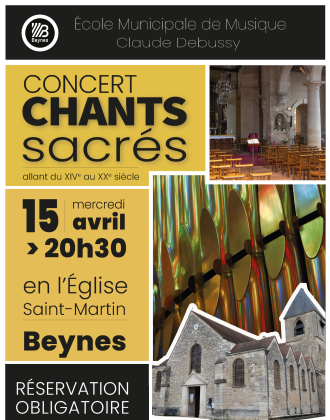 Concert chants sacrés 2026