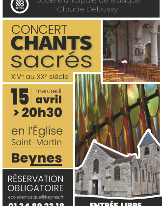 Concert chants sacrés 2026