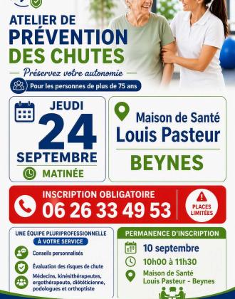 Affiche prévention chutes MSP