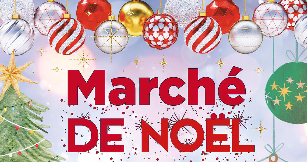 Affiche marché de noël 2024