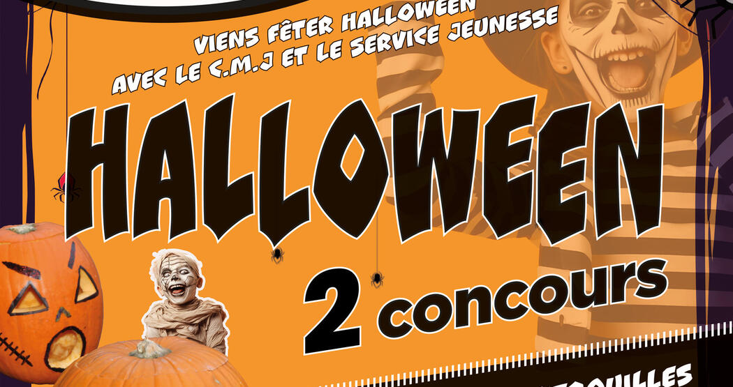 affiche soirée halloween cmj 2025