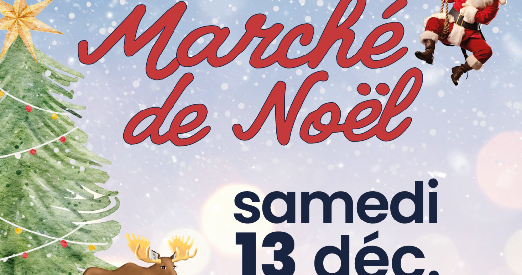 Affiche marché de noël 2025