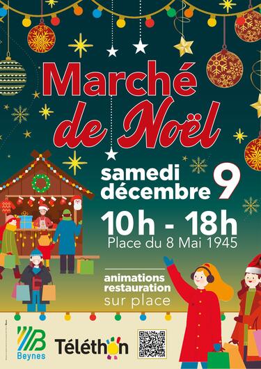 Affiche marché de noël 2023