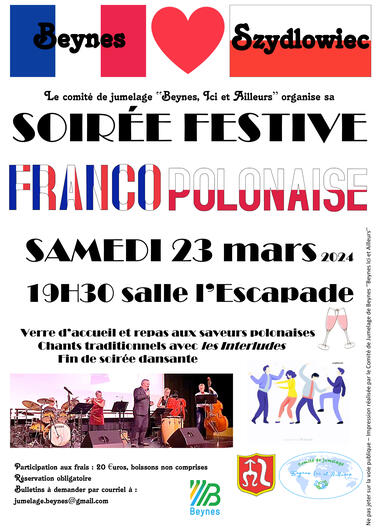 Affiche soirée franco-polonaise 