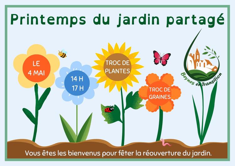 affiche printemps du jardin