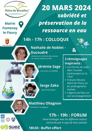 affiche colloque eau plaine de versailles