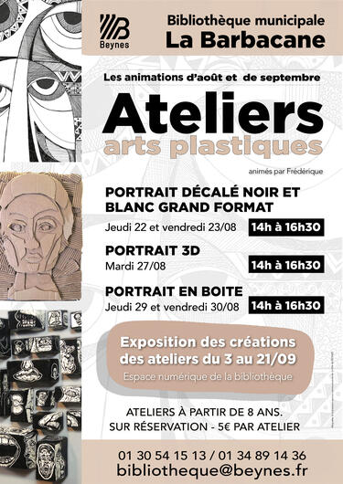 Affiche animations bibliothèque août 2024