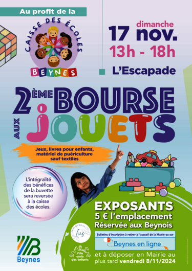 Affiche Bourse aux jouets 2024