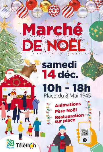 Affiche marché de noël 2024