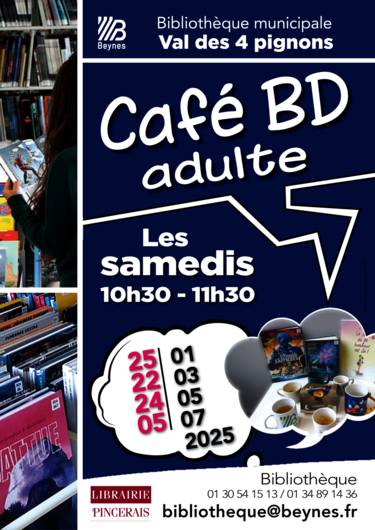 affiche Café BD bibliothèque 2025