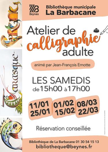 Affiche calligraphie 1er trimestre 2025