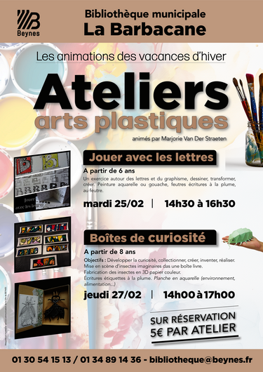 Ateliers arts plastiques février 2025