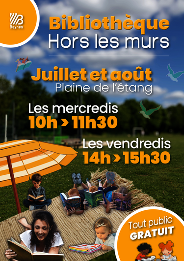affiche bibliothèque hors les murs 2025