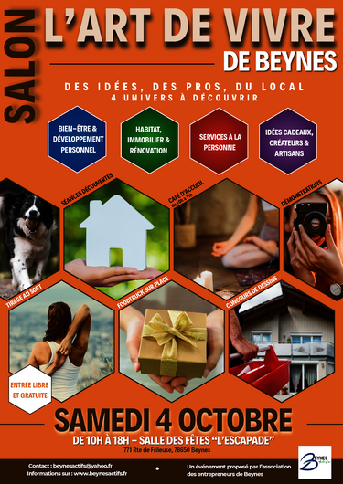 Affiche beynes actifs salon art de vivre 2025