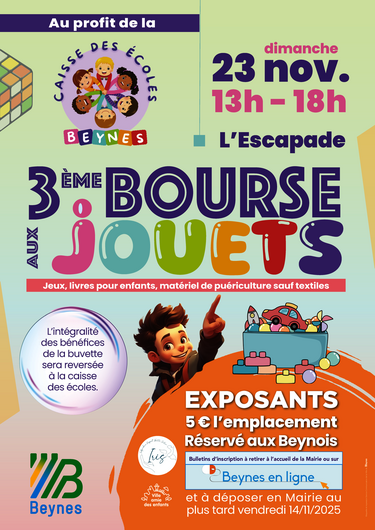 Affiche Bourse aux jouets 2025