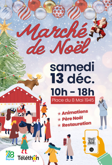 Affiche marché de noël 2025