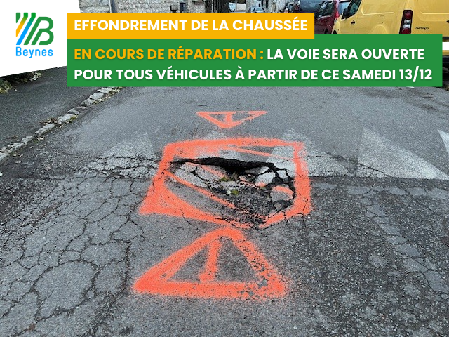 affaissement chaussée maladrerie 2025 - réparation