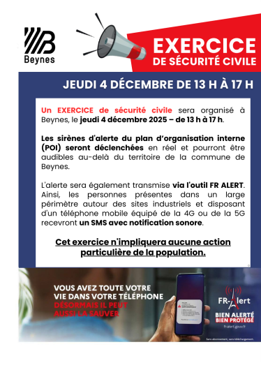 visuel exercice de sécurité civile 04/12