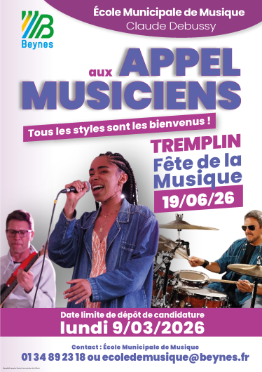 Fête de la musique 2026 - appel aux musiciens