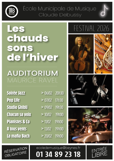 AFFICHE LES CHAUDS SONS DE L'HIVER 2026