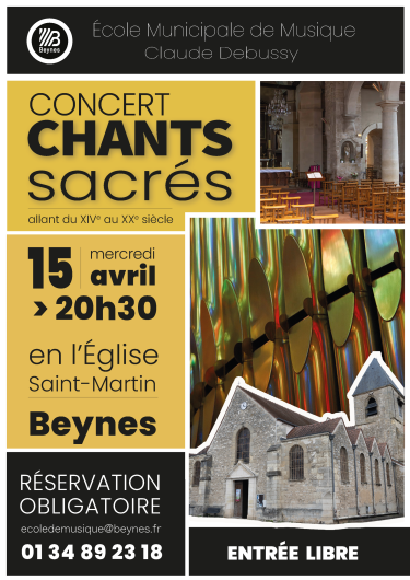 Concert chants sacrés 2026