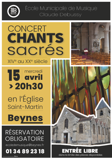 Concert chants sacrés 2026