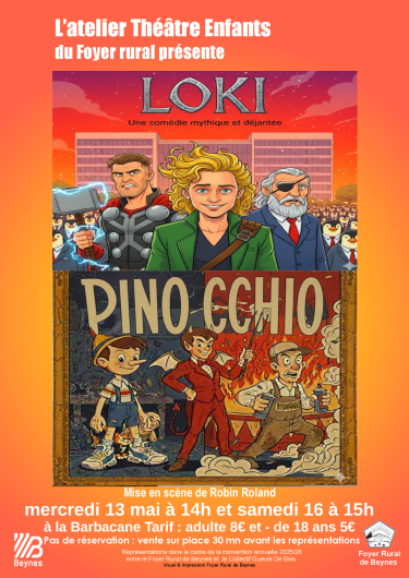 affiche théâtre foyer rural enfants 2026