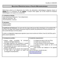 Bulletin de vigilance 13 juin 2025