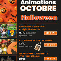 Bibliotheque animations halloween 2025