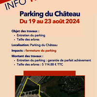 Entretien parking château - août 2024