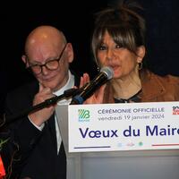 Cérémonie des Voeux du Maire 2024 -Madame Toine BOURRAT, maire de Saint Rémy l’Honoré qui représentait le président du Sénat Gérard LARCHER