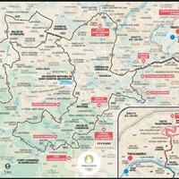 JO Parcours course cycliste hommes