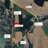 Plan circulation rue de la Tuilerie - travaux 2026