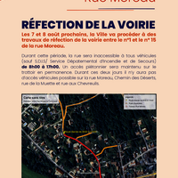 refection voirie rue moreau août 2025