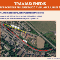 TRAVAUX ENEDIS RD119- ROUTE DE FRILEUSE
