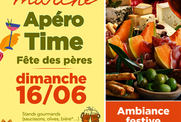 Affiche marché fêtes pères