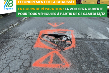 affaissement chaussée maladrerie 2025 - réparation