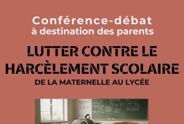 Conférence débat harcèlement scolaire 2026